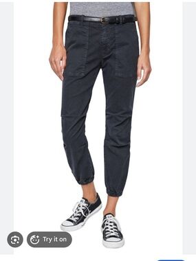 Nili Lotan Cropped Military Pant Carbon Gray women’s size 8 29